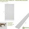 Ekena Millwork 94H x 1/2T Adjustable PVC Slat Wall Panel Kit w/ 4W Slats, Unfinished contains 11 Slats SWP55X94X0500UN - alternate 5